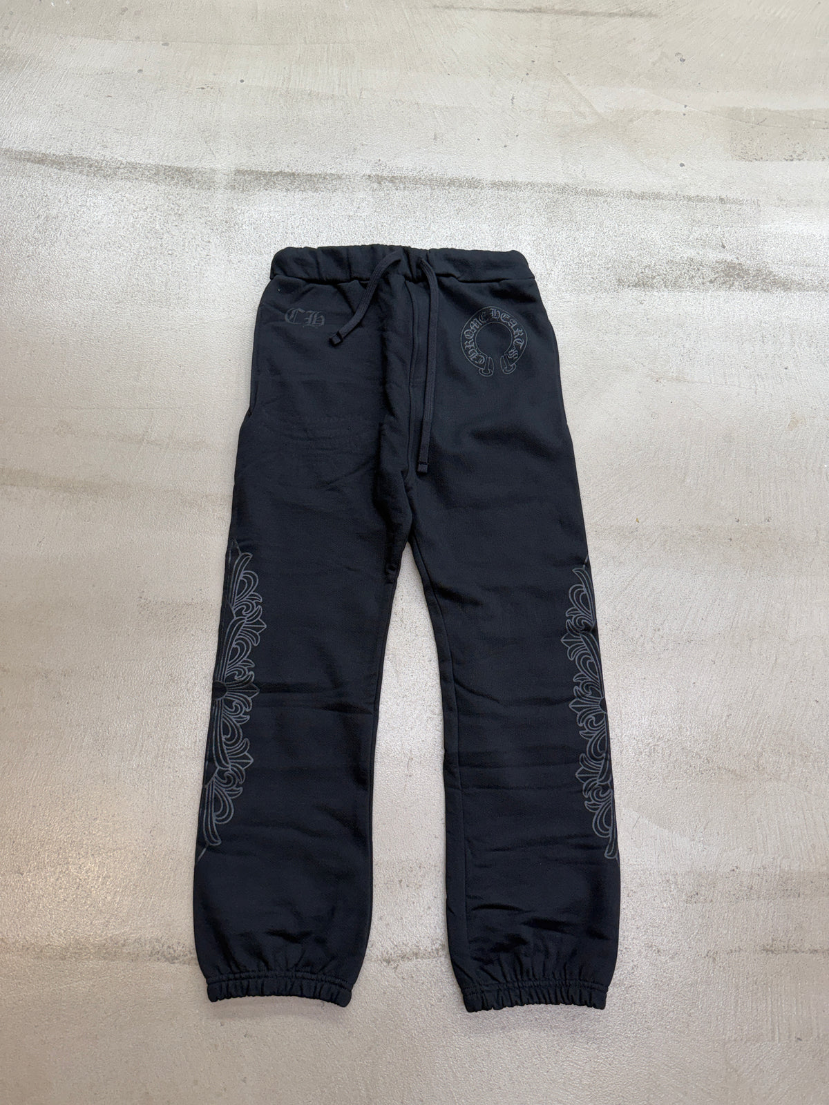 Chrome Hearts Black Floral Sweatpants