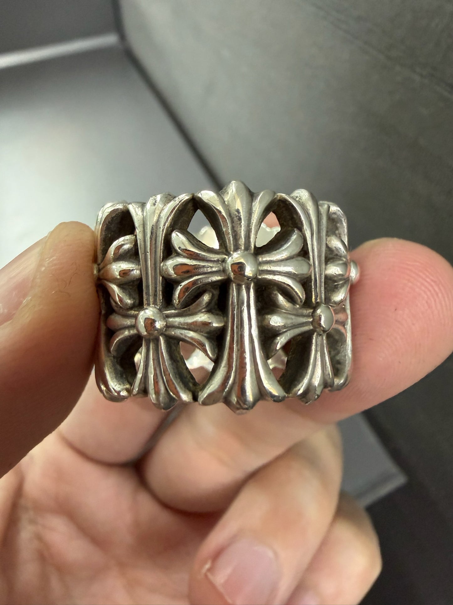 Chrome Hearts Cemetery Cross Ring