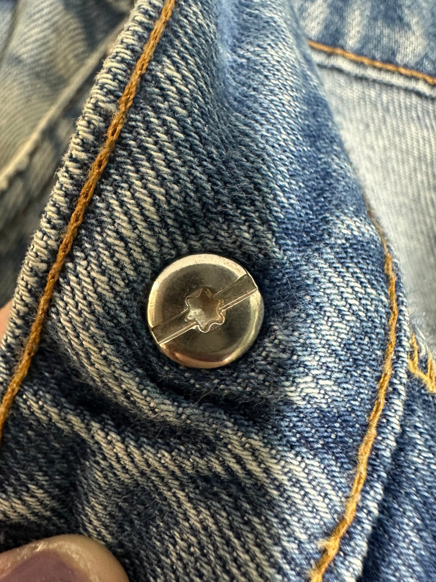 Chrome Hearts Leather Patched 519 Levis Jeans