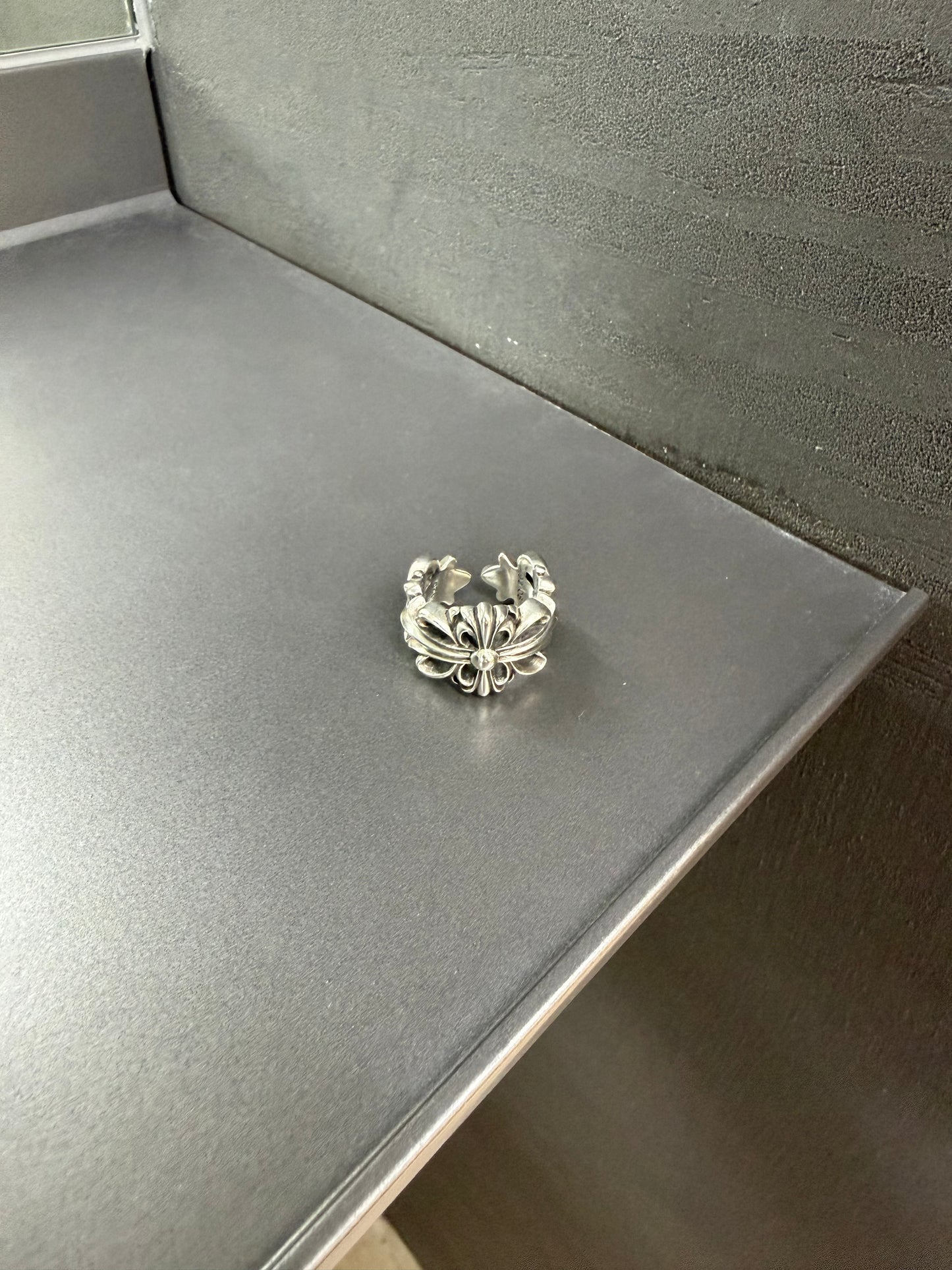 Chrome Hearts Double Floral Cross Ring