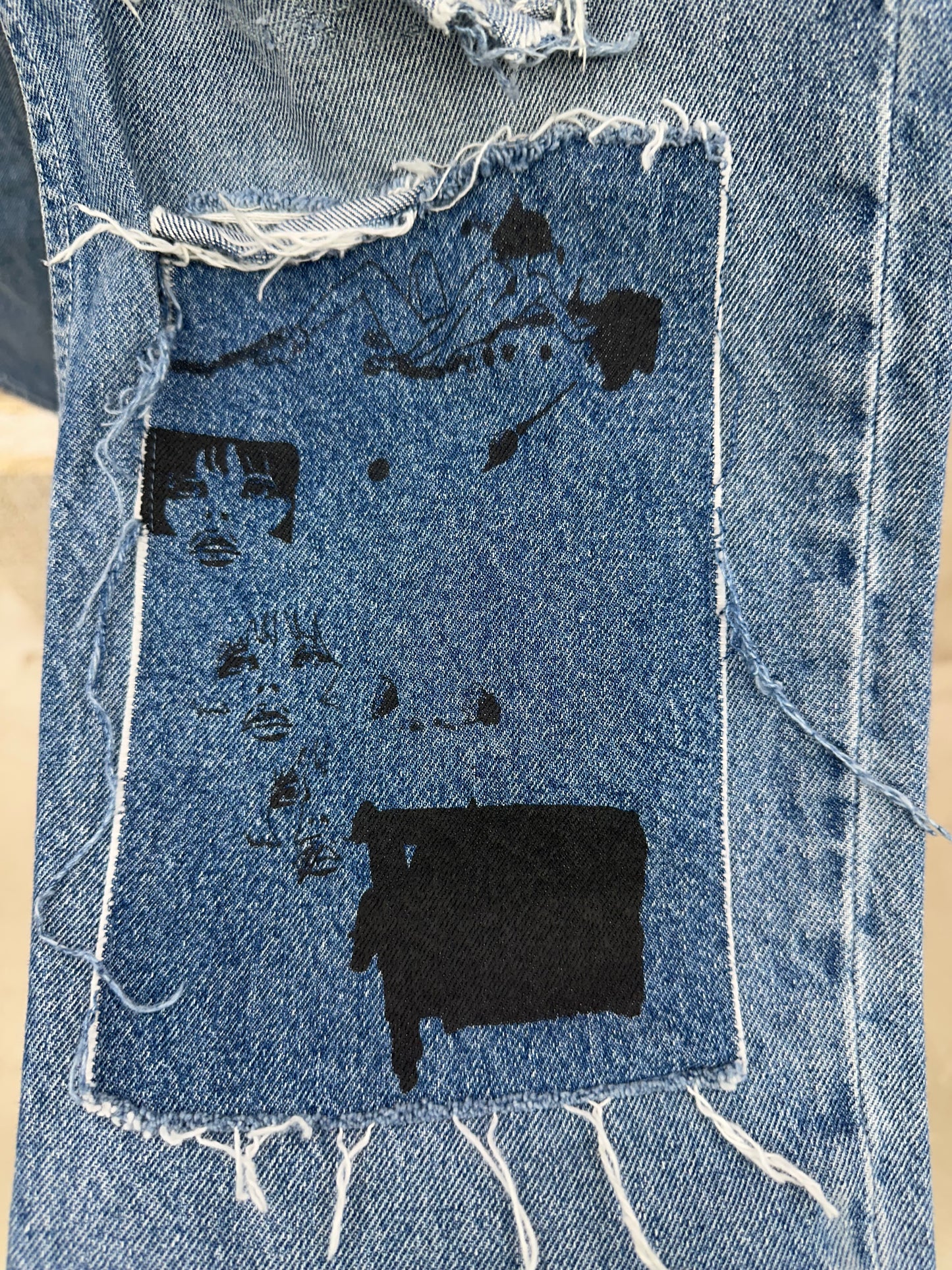 Enfant Riches Deprimes Patched Jeans