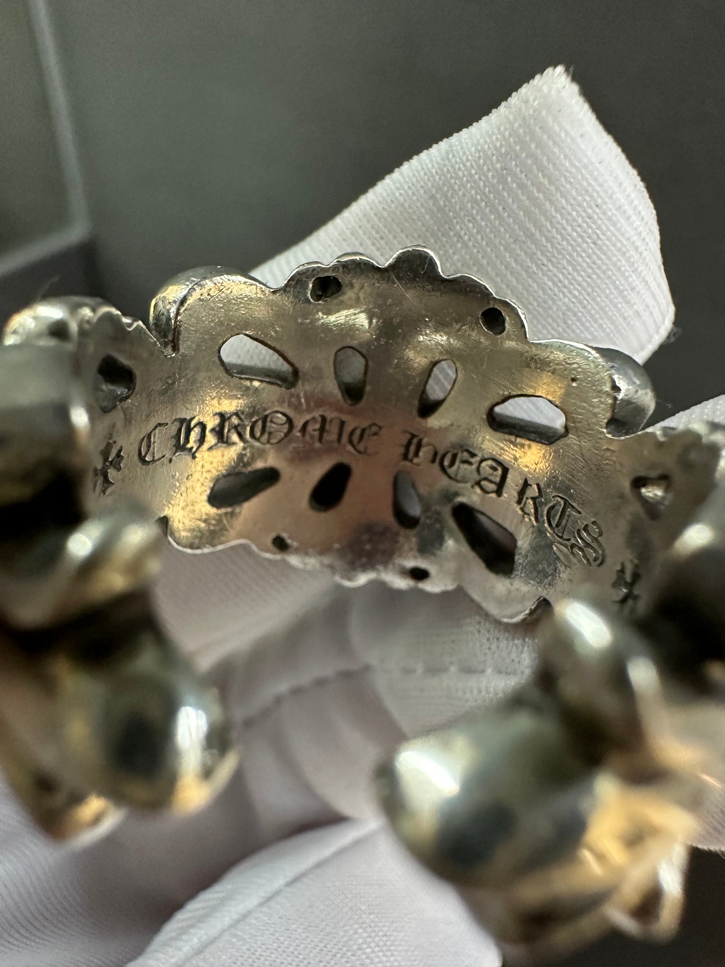 Chrome Hearts Double Floral Cross Ring