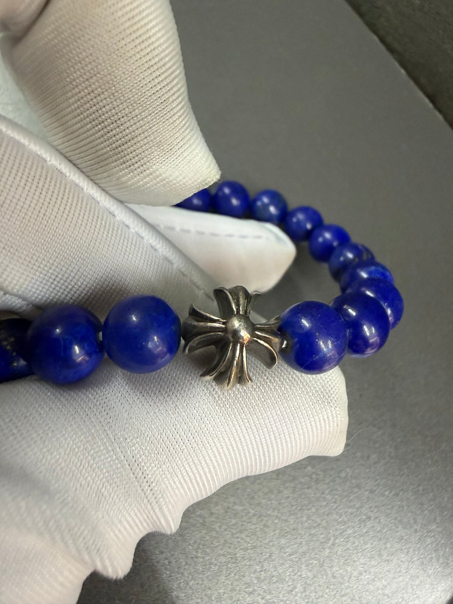 Chrome Hearts Cross Ball Bracelet 8mm