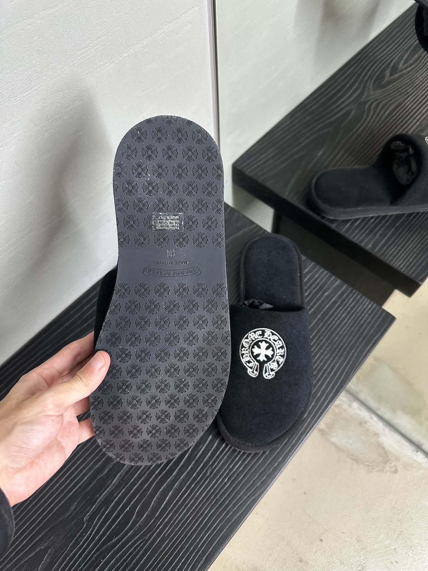 Chrome Hearts Hotel Slippers