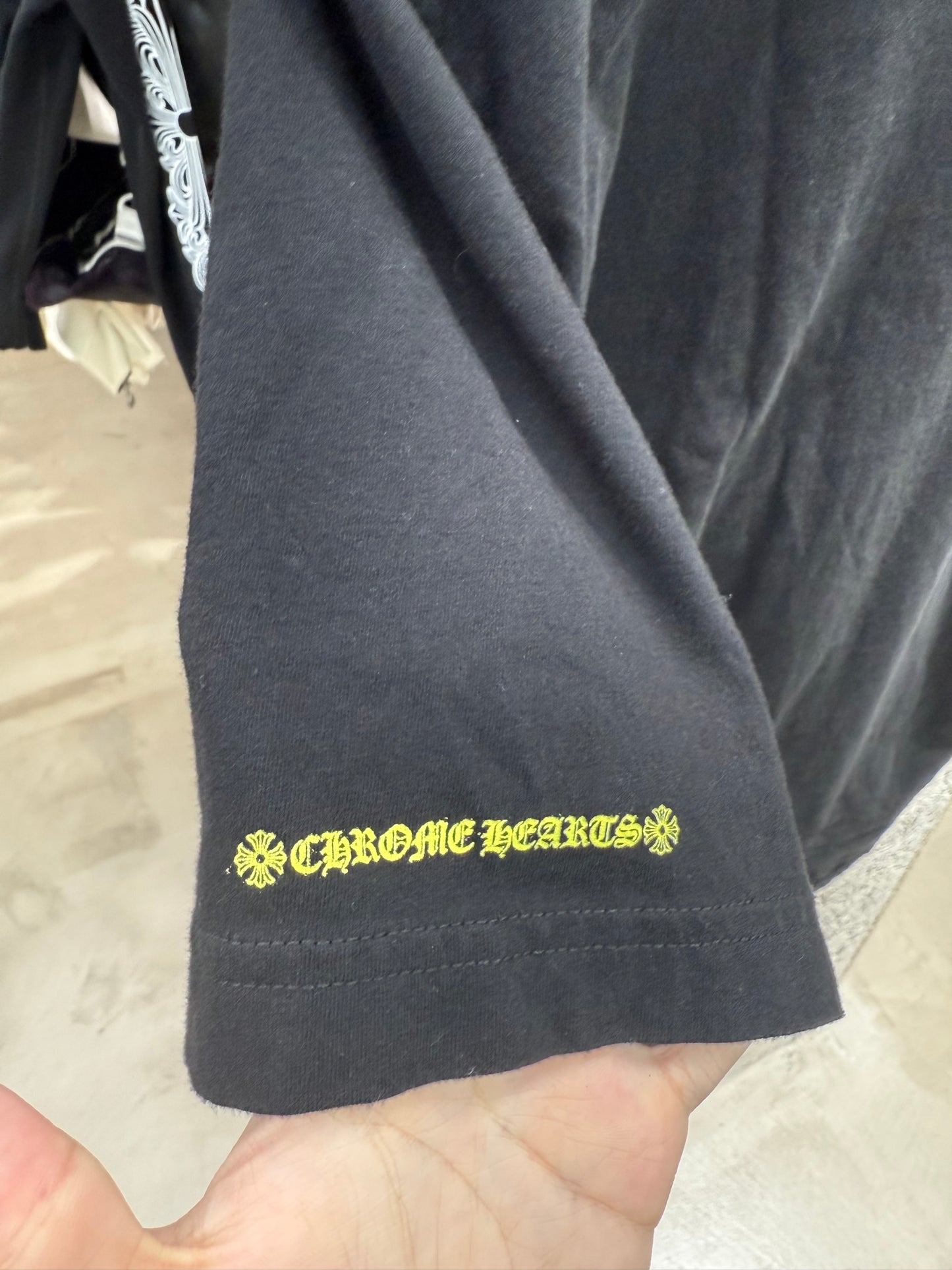 Chrome Hearts neck logo T-shirt