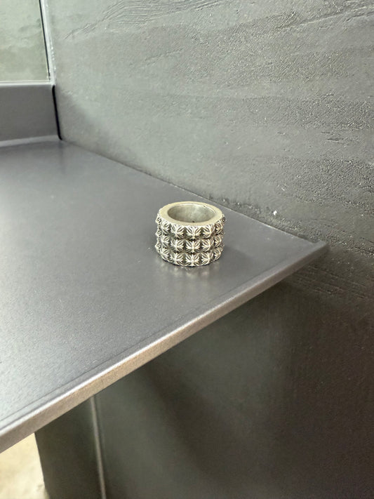 Chrome Hearts triple pete punk ring