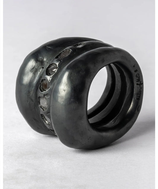 Parts Of Four Stack Ring (Mountain Spacer, Mega Pavé, KA+DIA)
