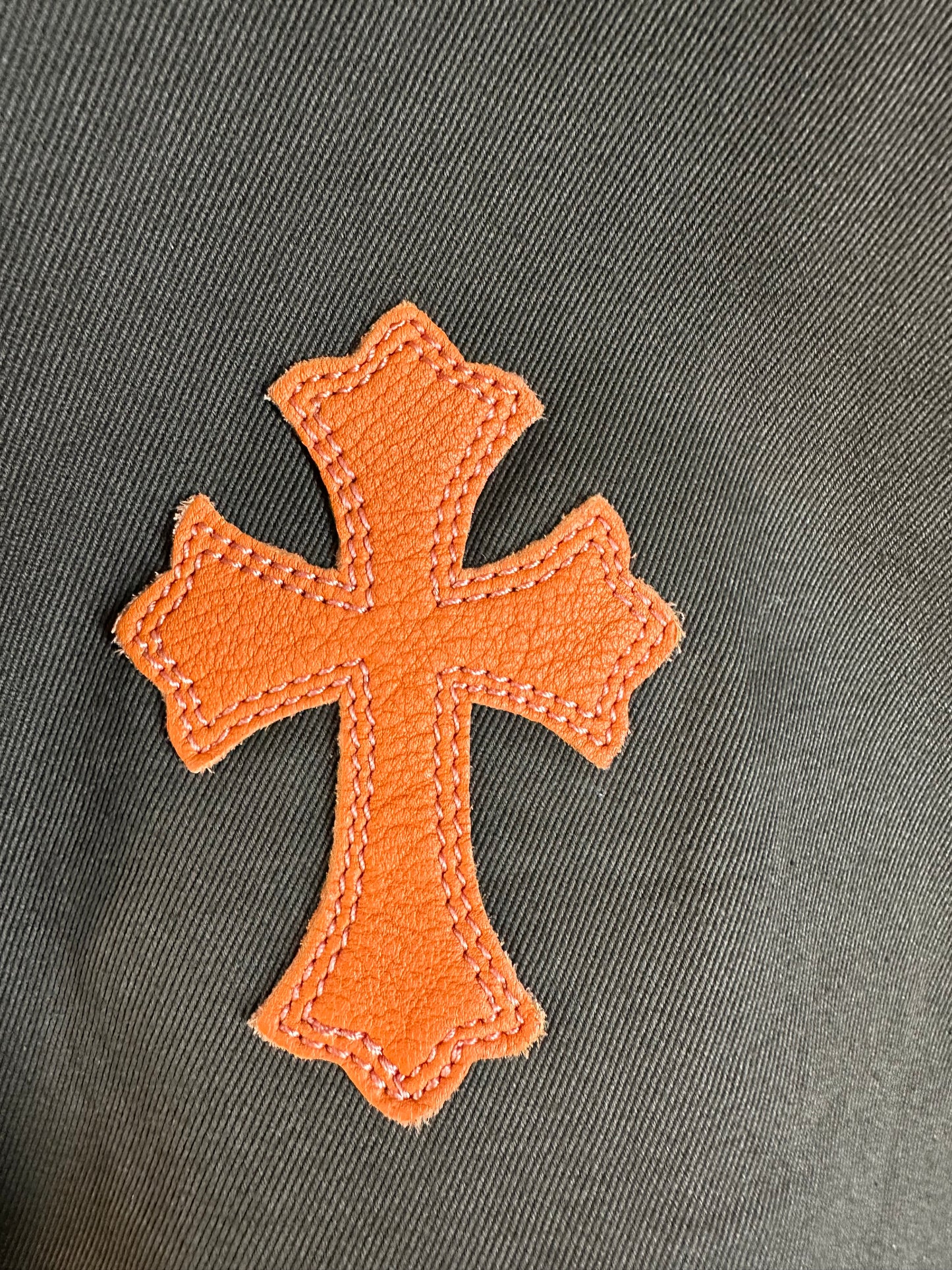 Chrome Hearts Camouflage & Orange Patch Work Dog Jacket