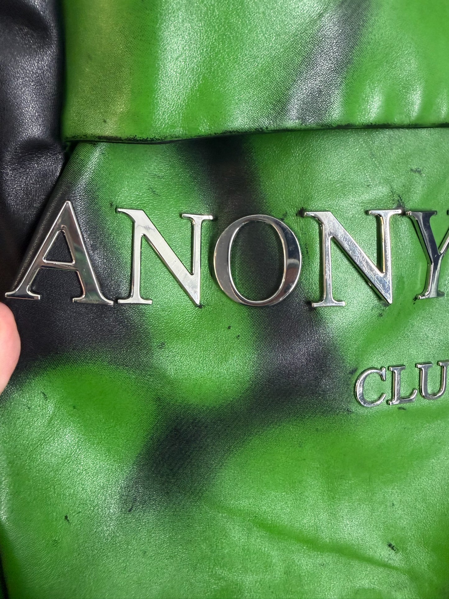 Anonymous Club Chihuahua Leather Track Jacket