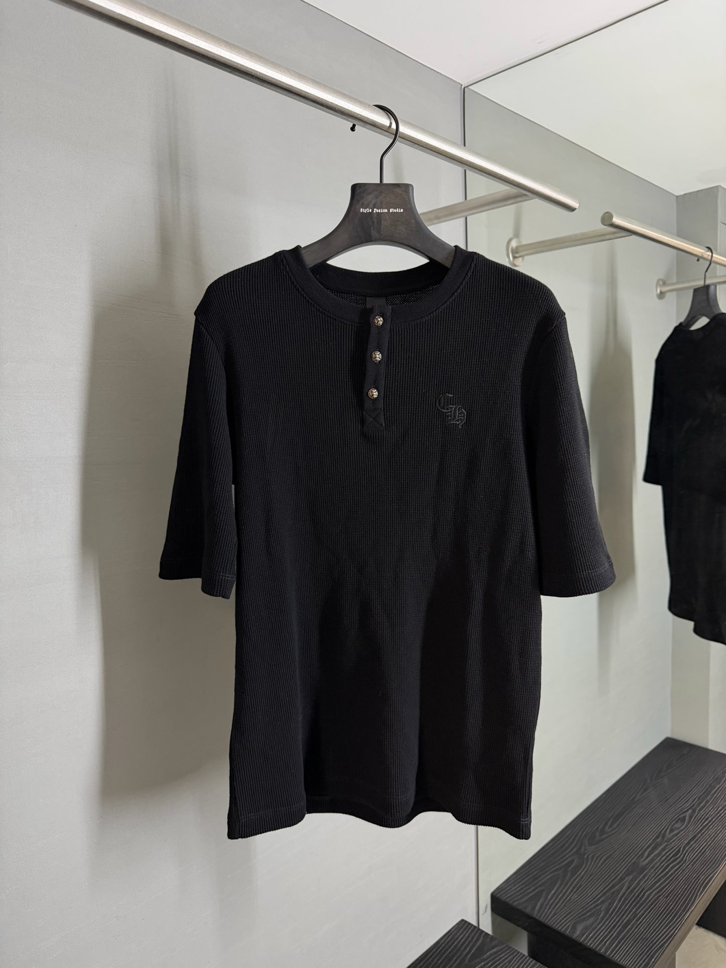 Chrome Hearts Henley Waffle T-Shirt