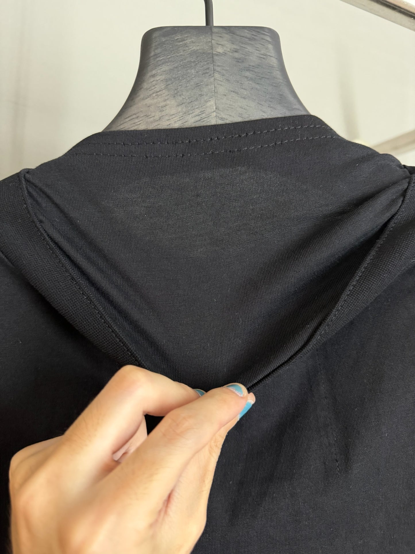 Anonymous Club Embroidered V-Neck Balaclava T-Shirt