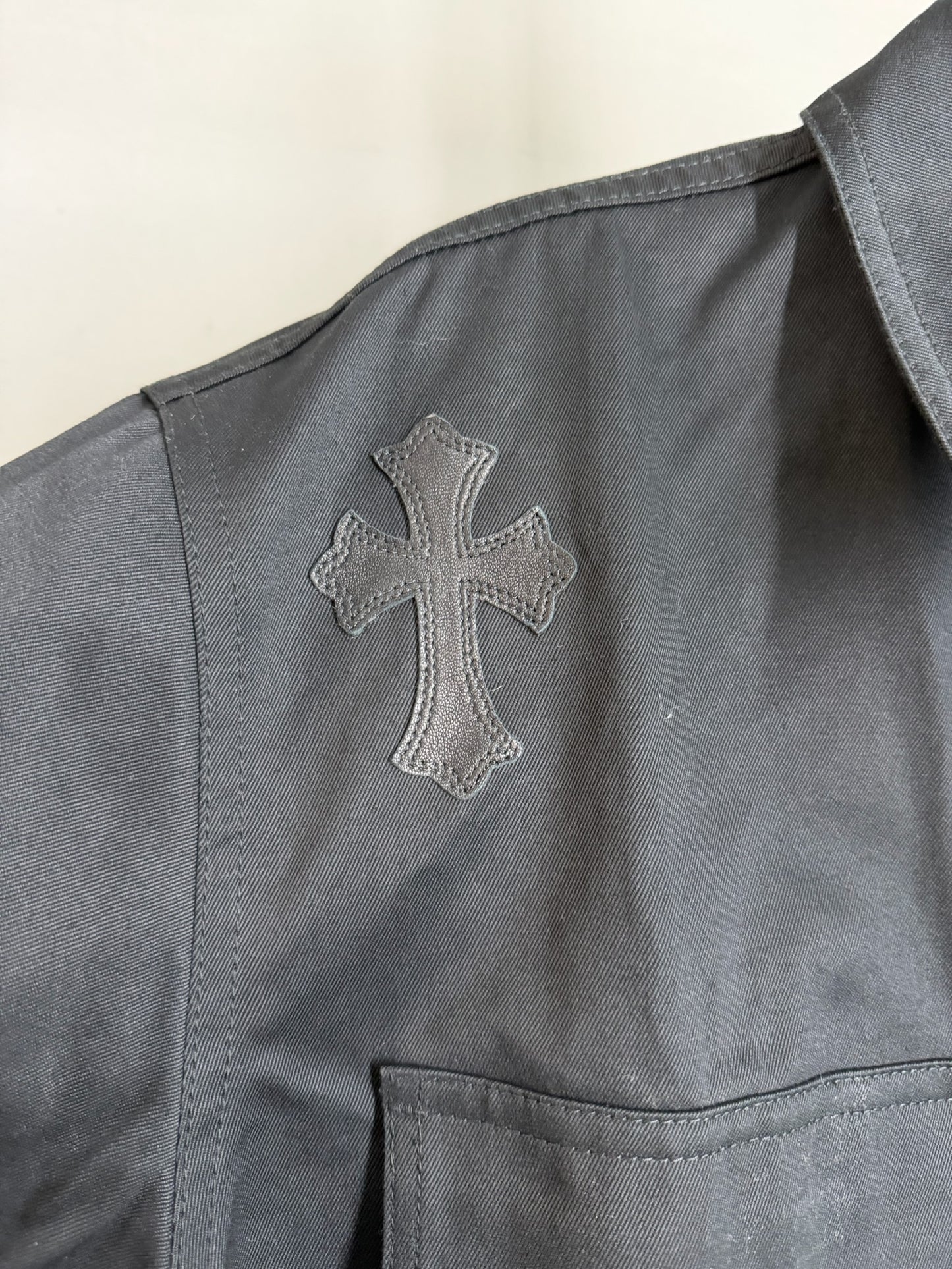Chrome Hearts Cross Patch Work Dog Jacket