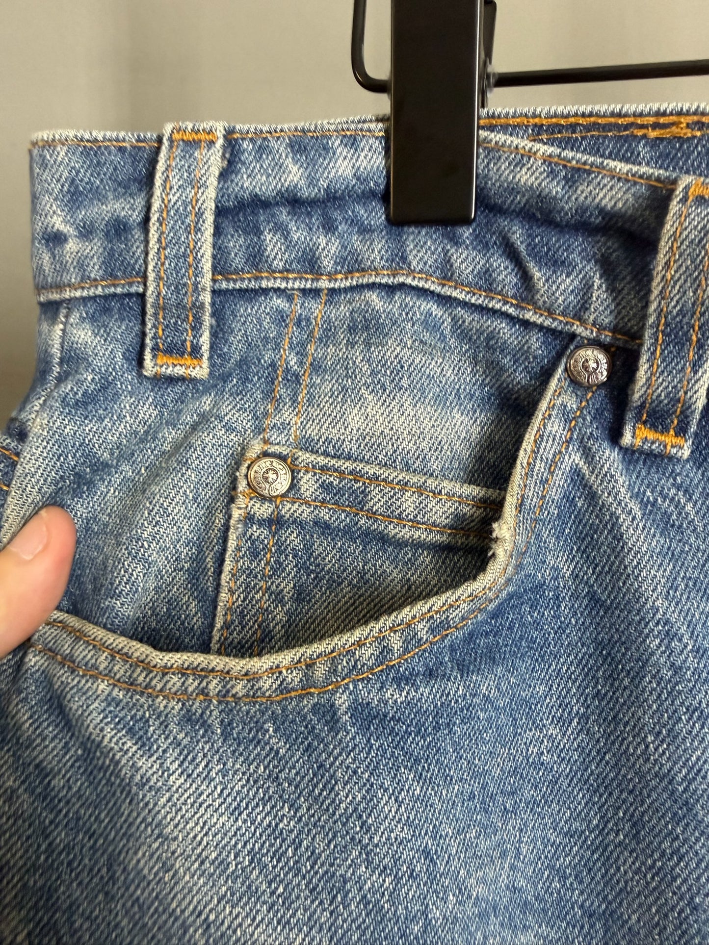 Chrome Hearts Levi’s 505 Cross Patch Jeans