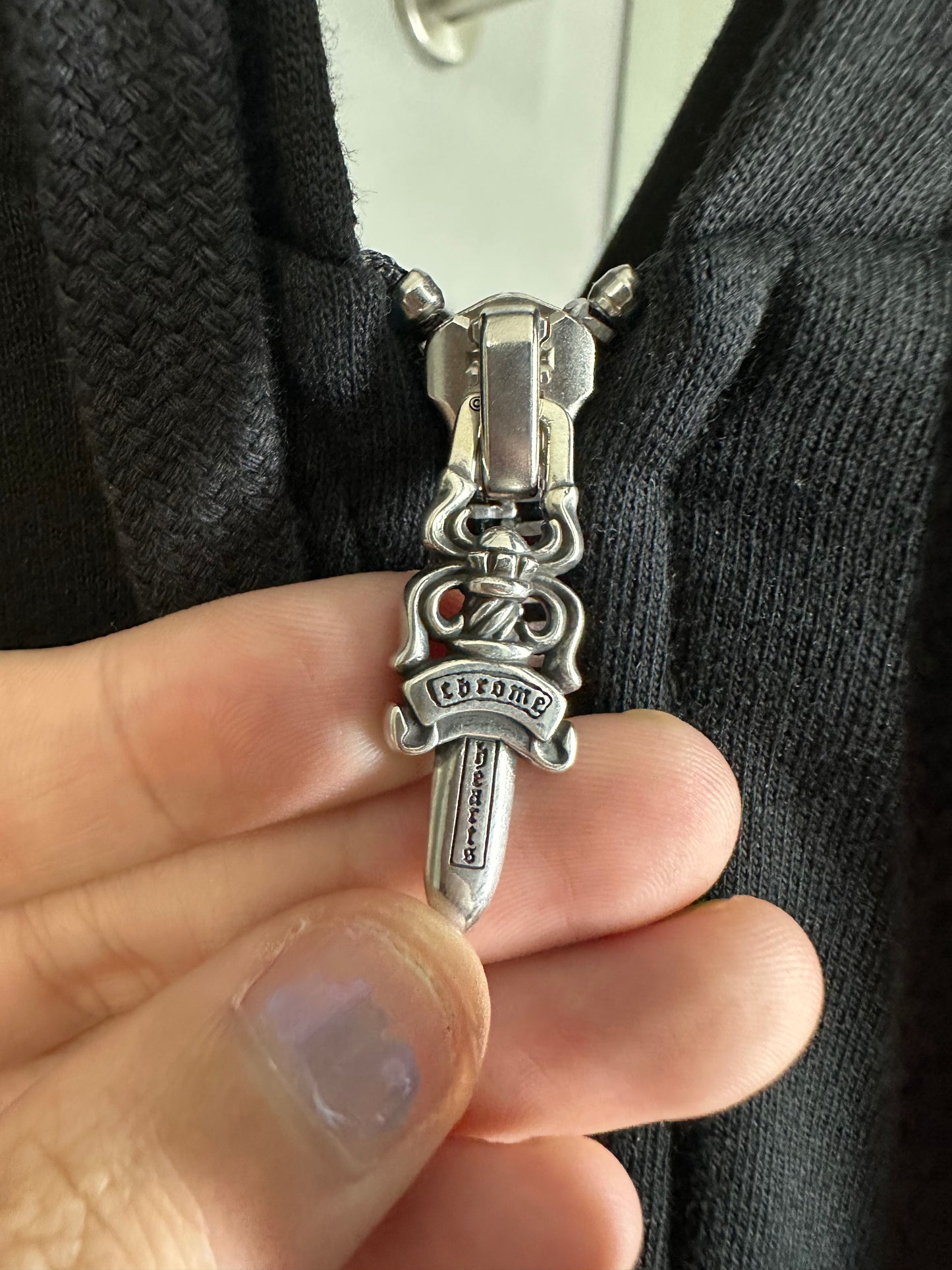 Chrome Hearts Deadly Doll Vine Dagger Horseshoe Zip-up