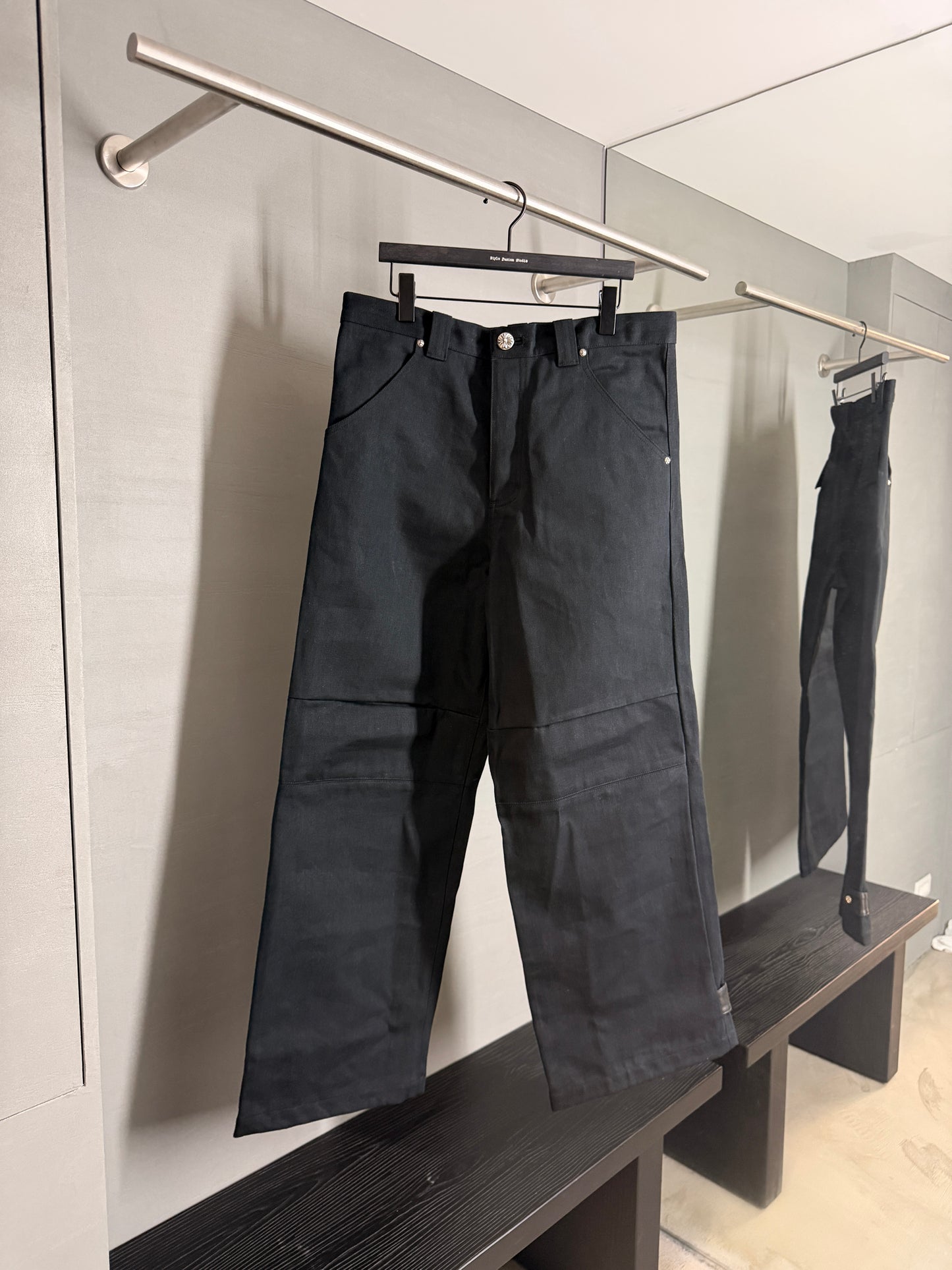 Chrome Hearts KS FIT Cross Ball Button Denim Pants