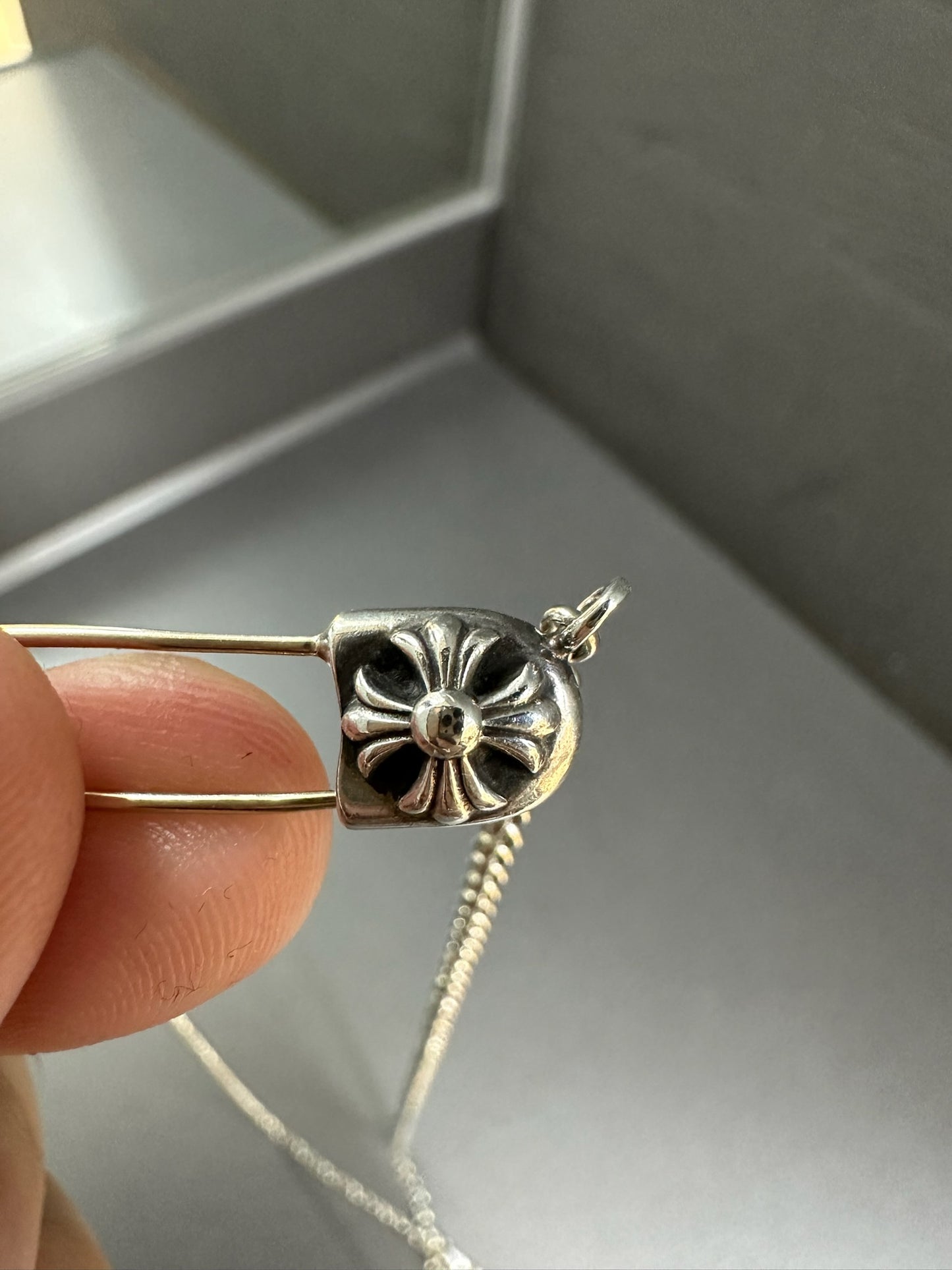 Chrome Hearts Safety Pin Necklace 50cm