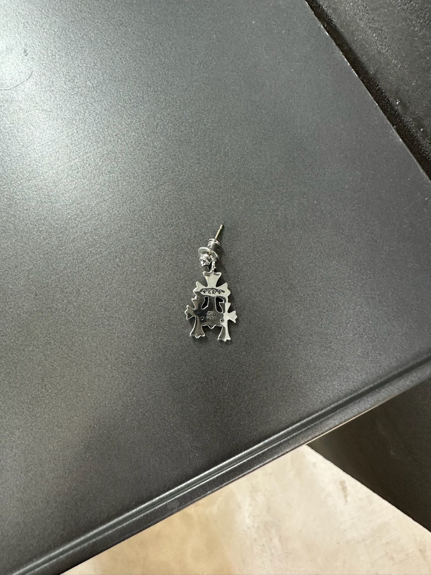 Chrome Hearts Triple Cross Earring with Receipt