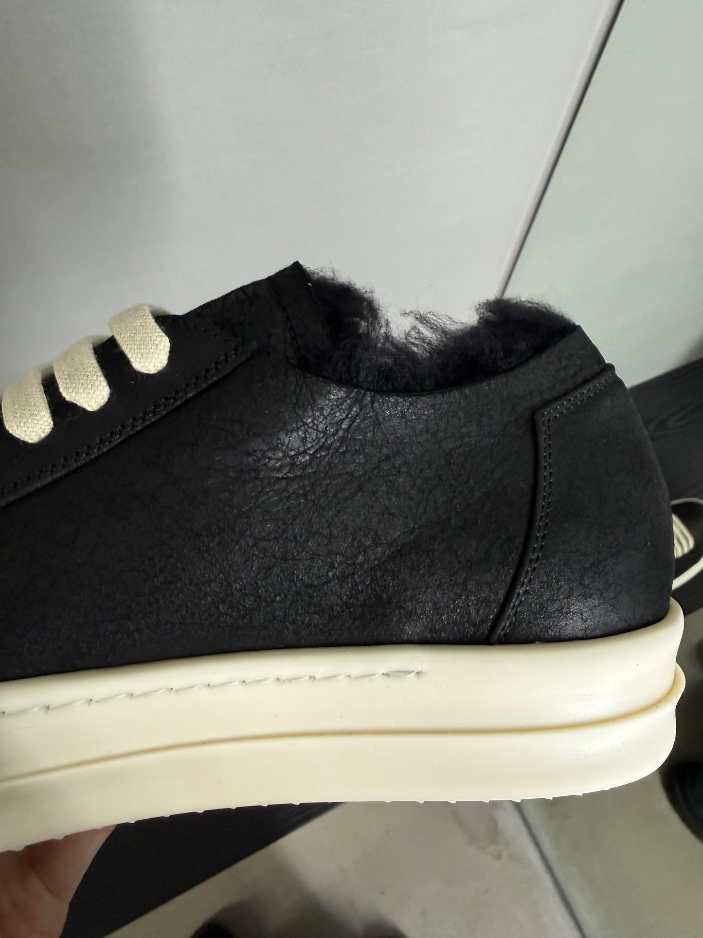 Rick Owens minimal vintage sneakers
