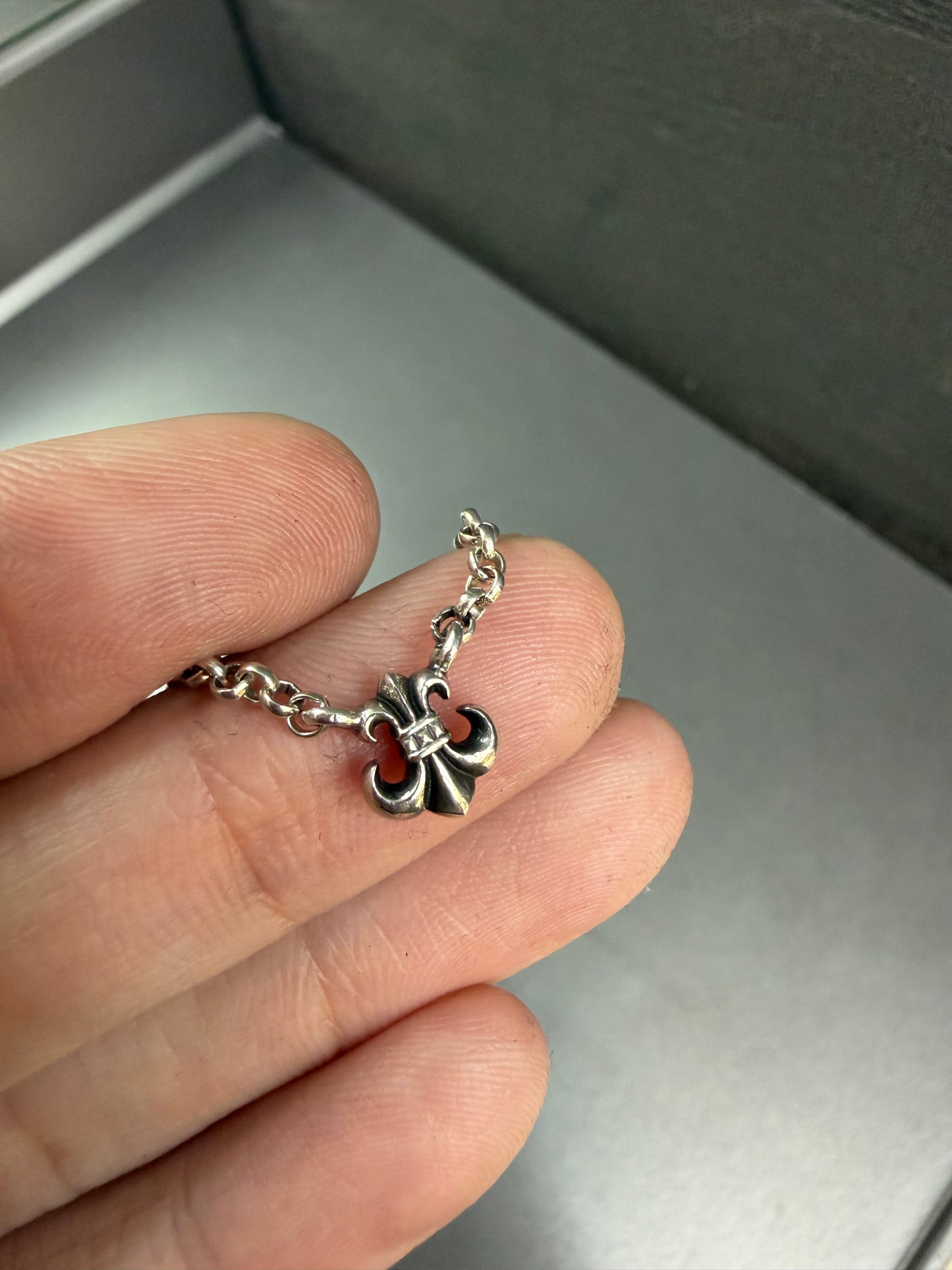Chrome Hearts BS Fleur Pendant Necklace 45cm