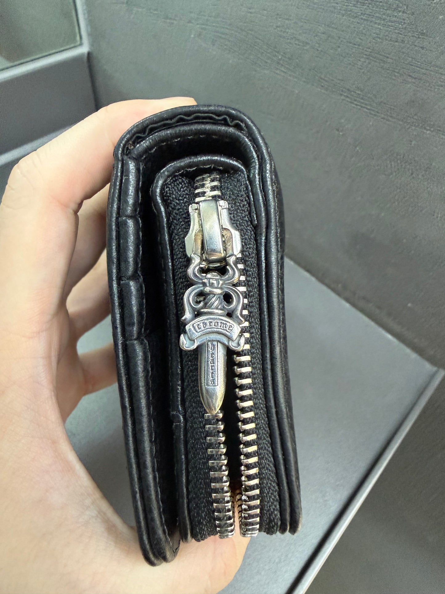 Chrome Hearts SQ zip bill wallet