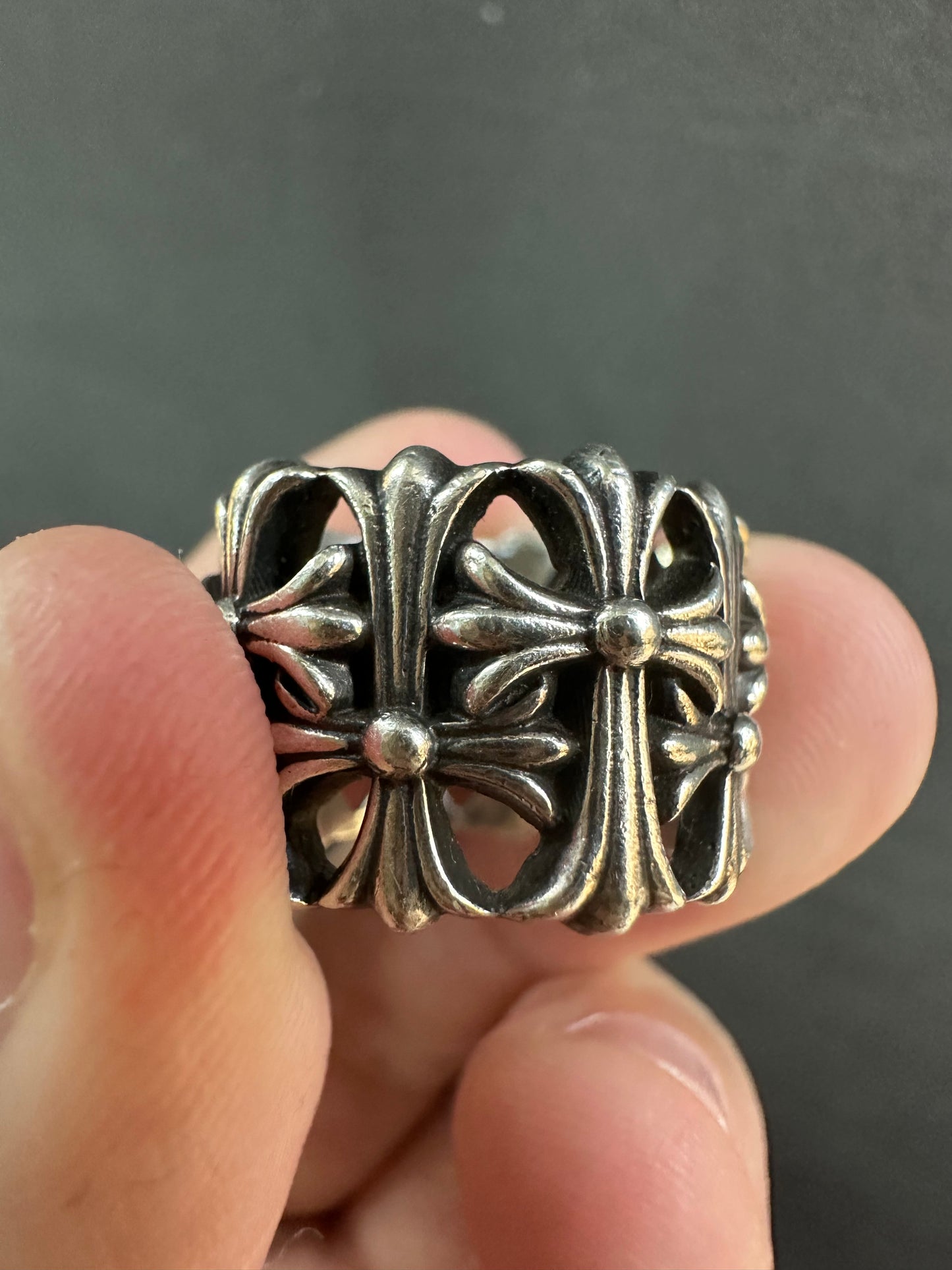 Chrome Hearts Cemetery Cross Ring