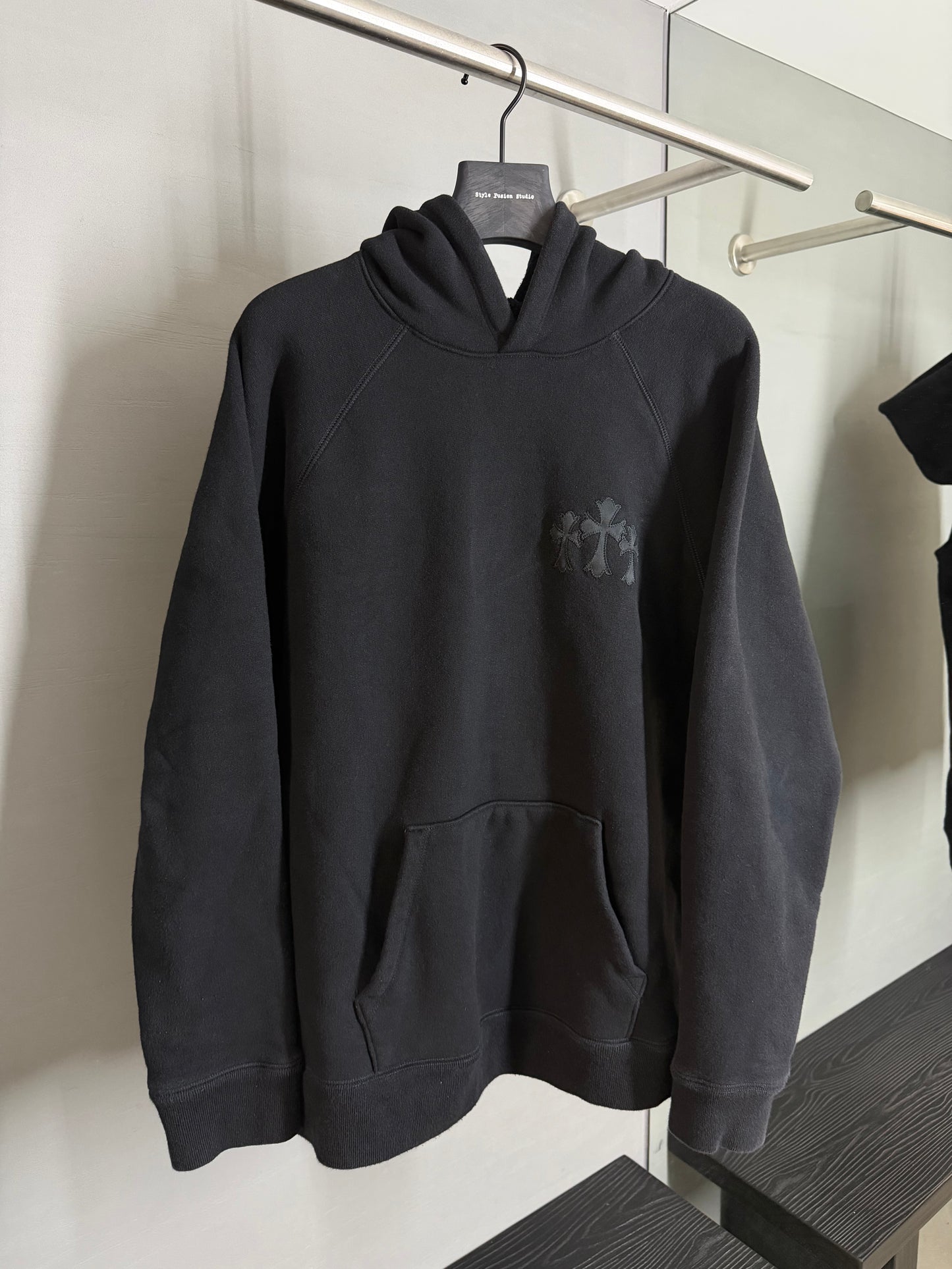Chrome Hearts Triple Cross EmbroideredCH Hoodie