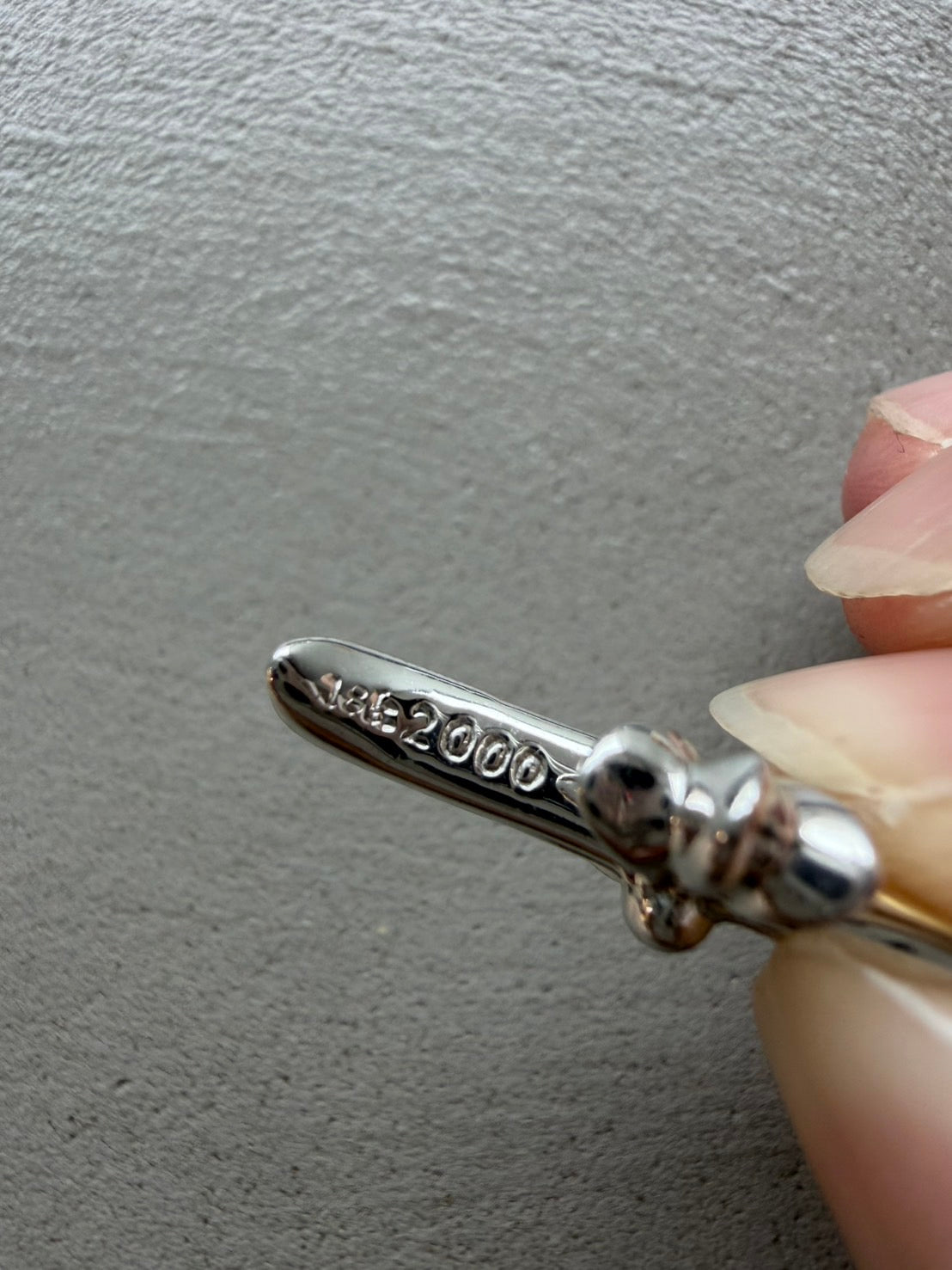 Chrome Hearts 18K Tiny Pendant with Diamonds