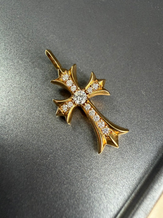 Chrome Hearts 22K Tiny Pendant with diamonds