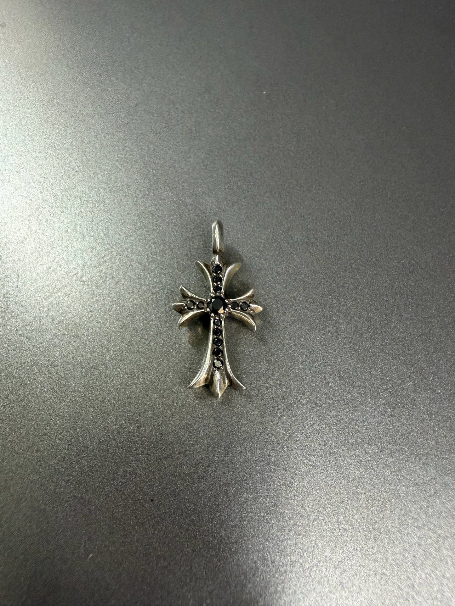 Chrome Hearts Tiny Pendant with Black Diamonds