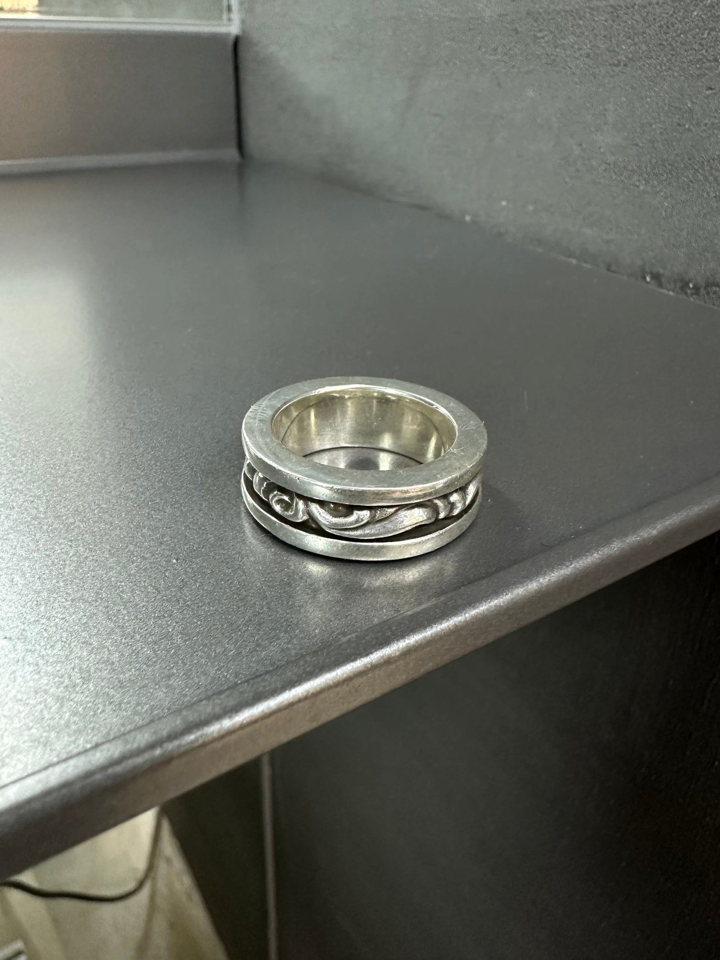 Chrome Hearts Spinner Scroll Ring