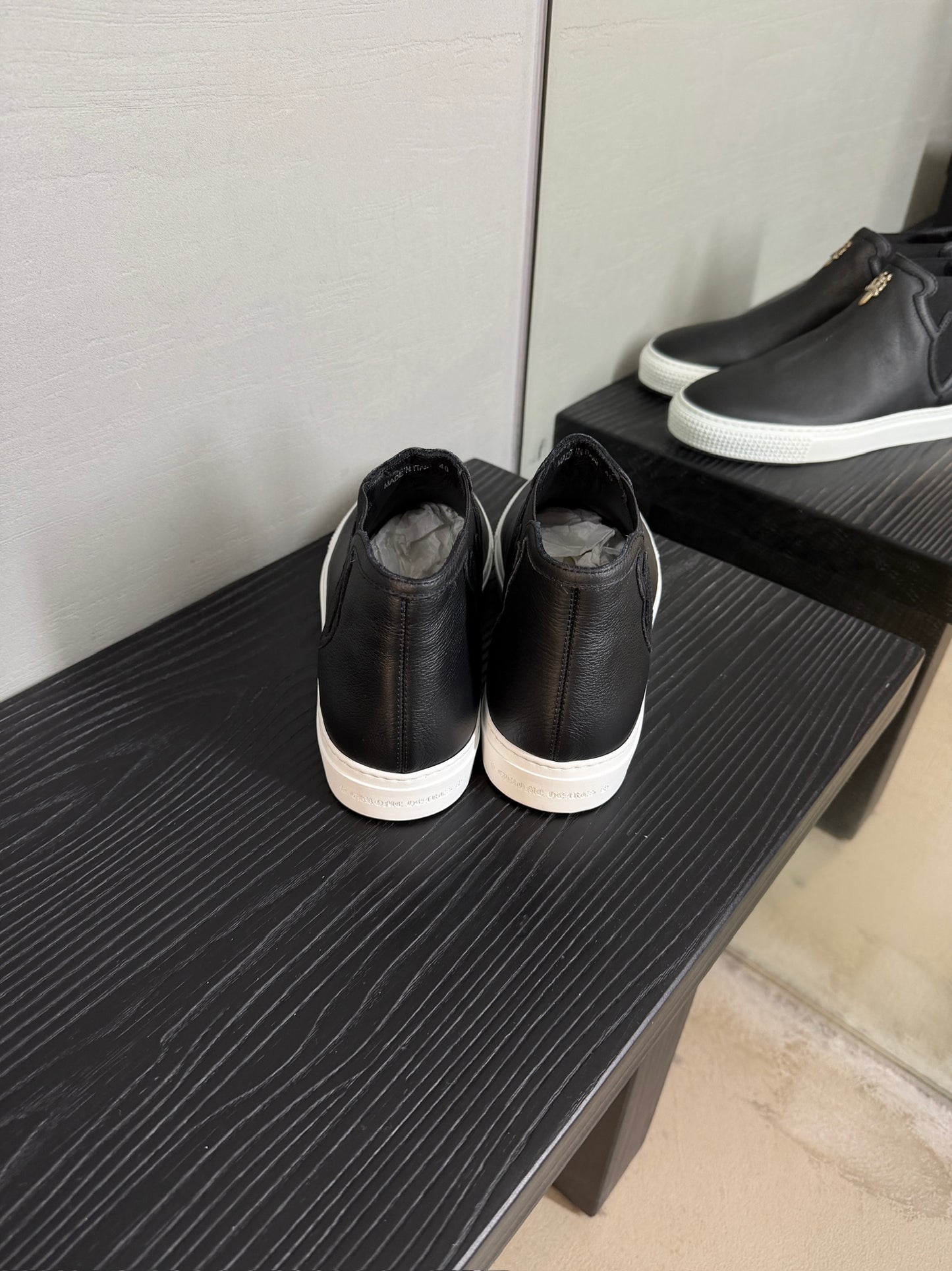 Chrome Hearts Dagger Mid Top Slip On Sneakers
