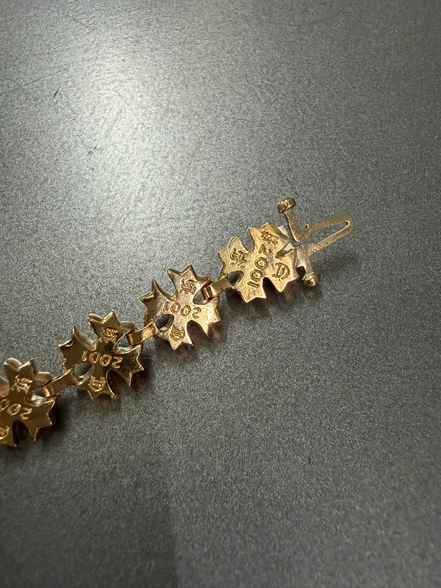 Chrome Hearts 22K Tiny Plus Bracelet 20 Links