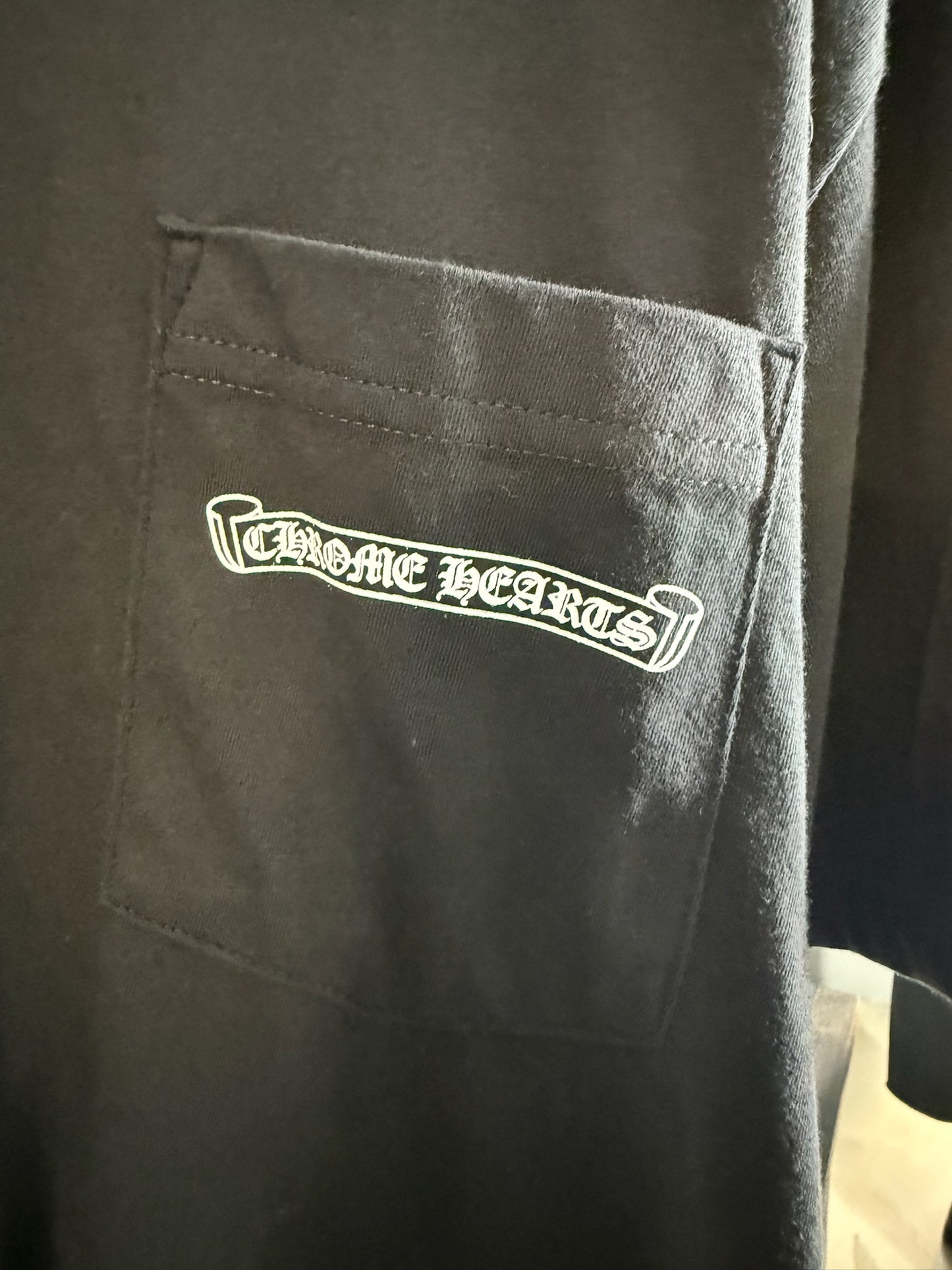 Chrome Hearts Scroll Logo Pocket T-shirt