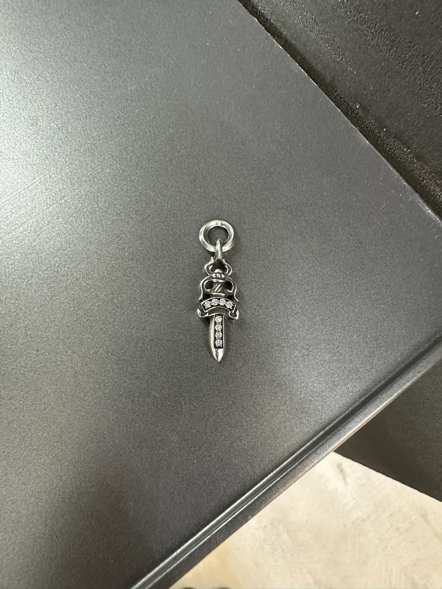 Chrome Hearts Dagger Pendant with Diamonds