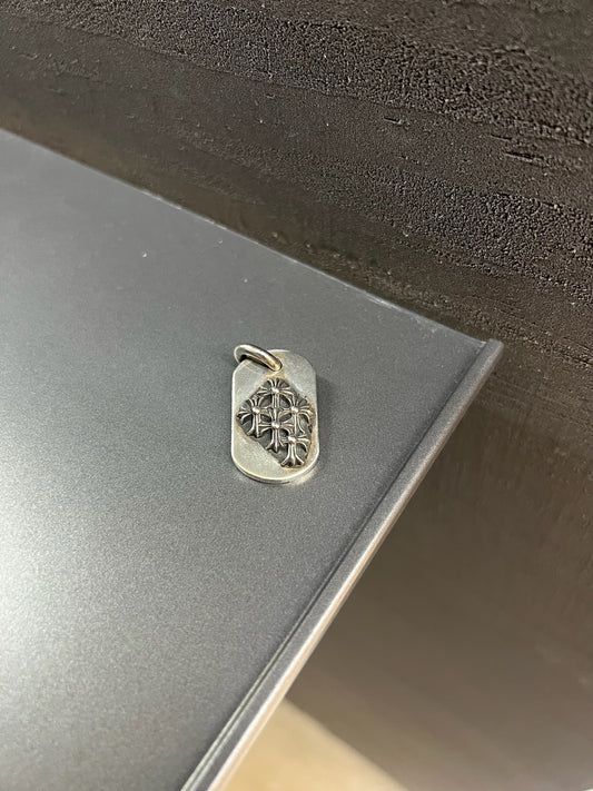 Chrome Hearts Cemetery Cross Dog Tag