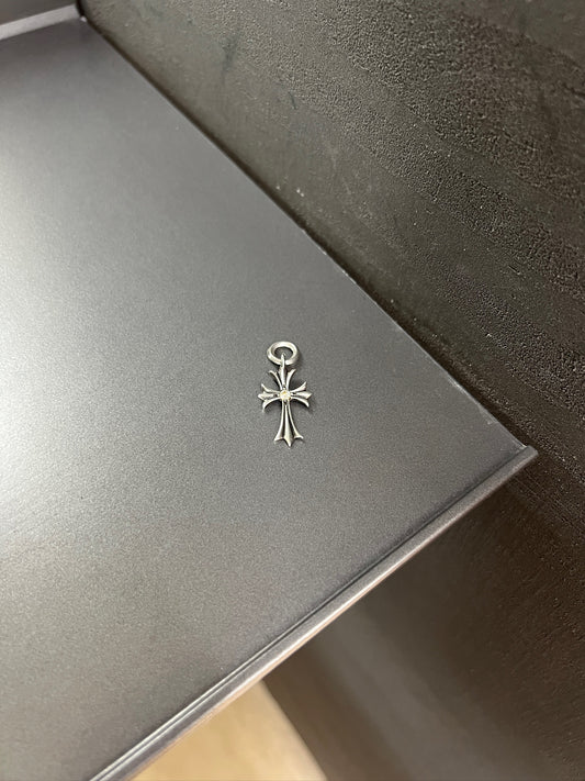 Chrome Hearts Tiny Cross Pendant with Diamond