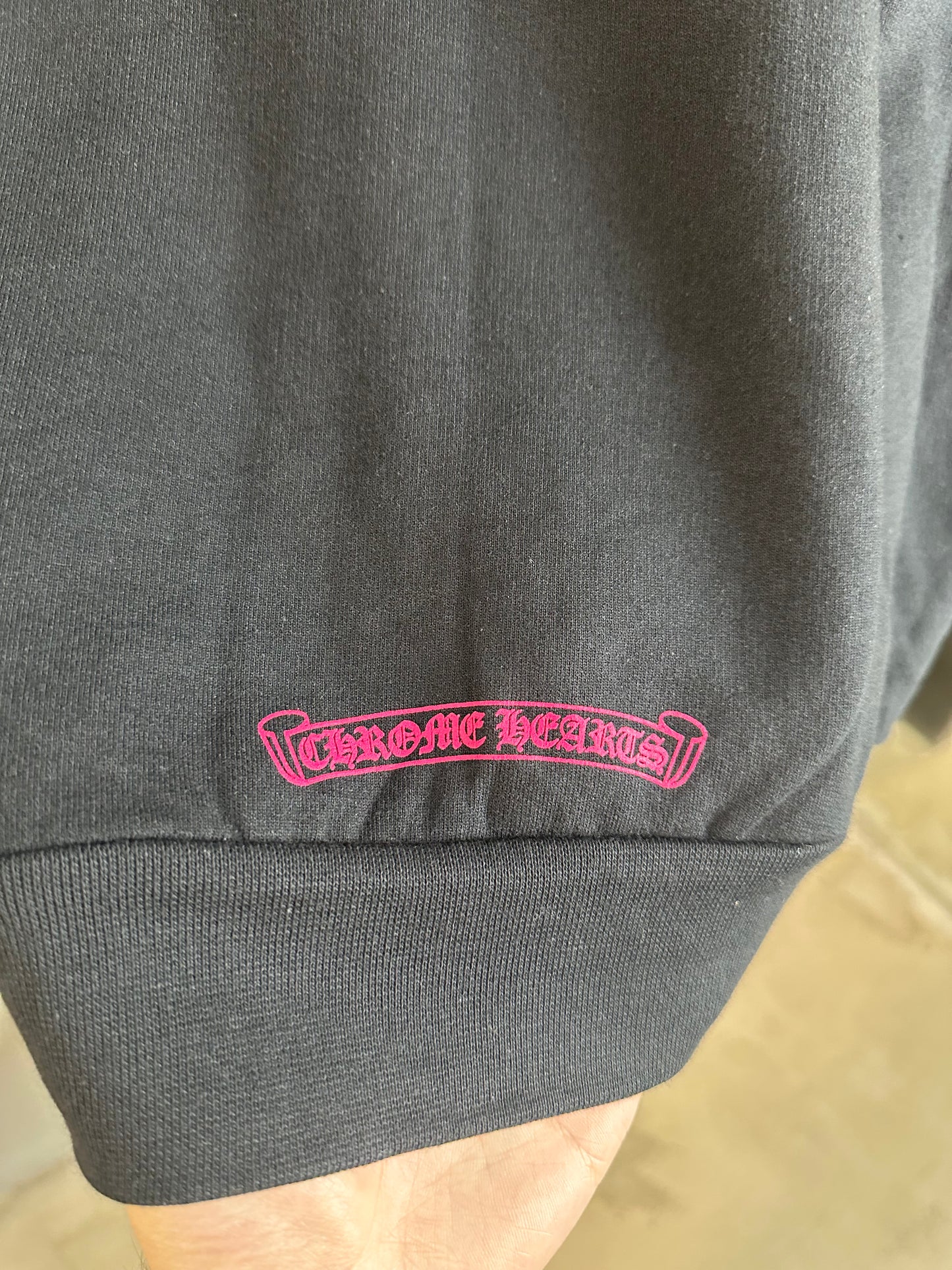 Chrome Hearts Horseshoe Floral Cross Zip-up
