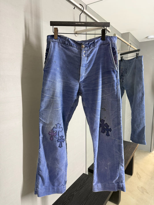 Chrome Hearts Cross Patch French Work Pants