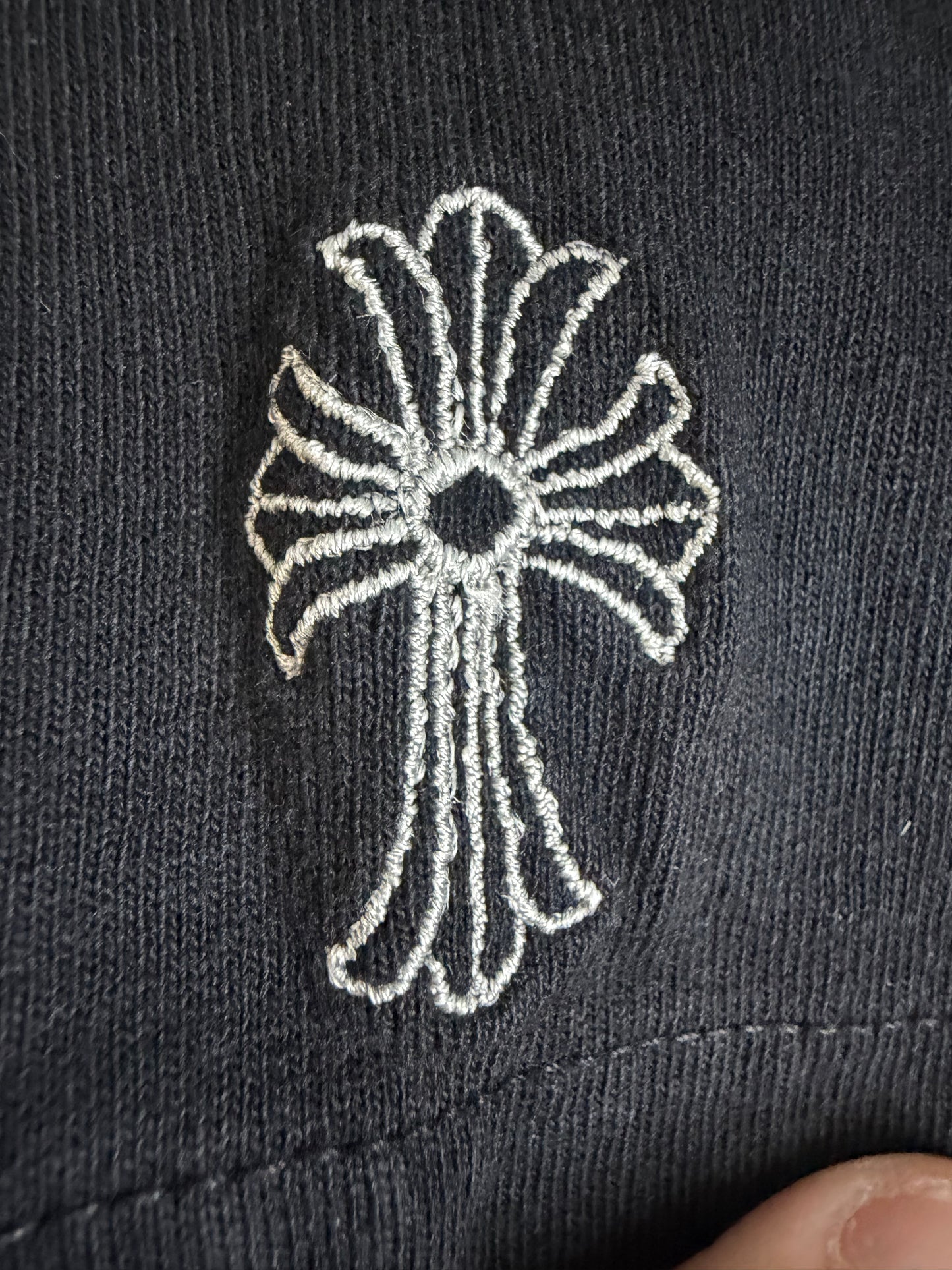Chrome Hearts Sanskrit Cross Embroidered T-shirt