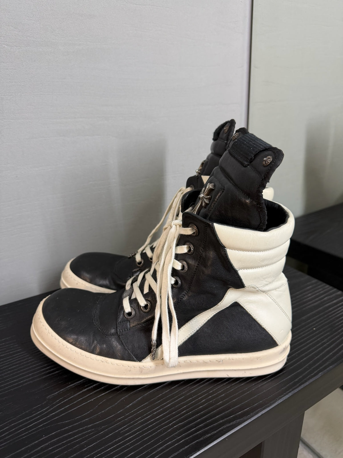 Chrome Hearts x Rick Owens Geobasket Sneakers