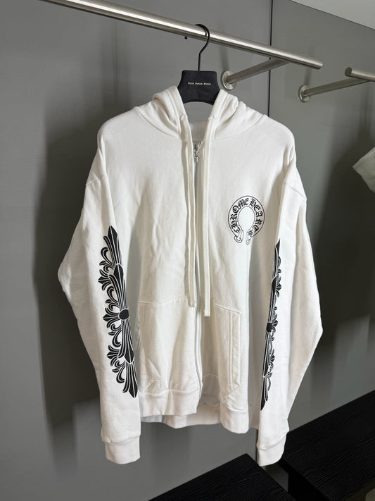 Chrome Hearts Horseshoe Floral Zip-up