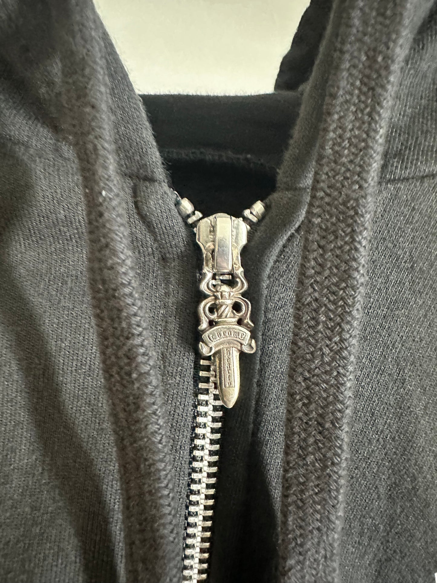 Chrome Hearts T Bar Logo Zip-up Hoodie