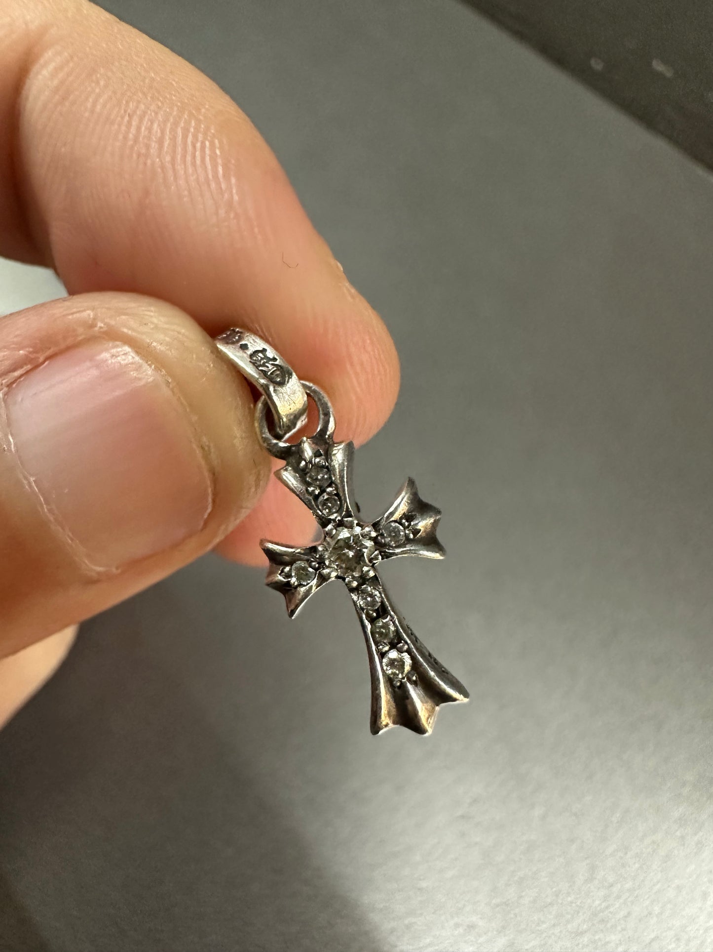 Chrome Hearts Double Side Baby Fat Diamonds Pendant