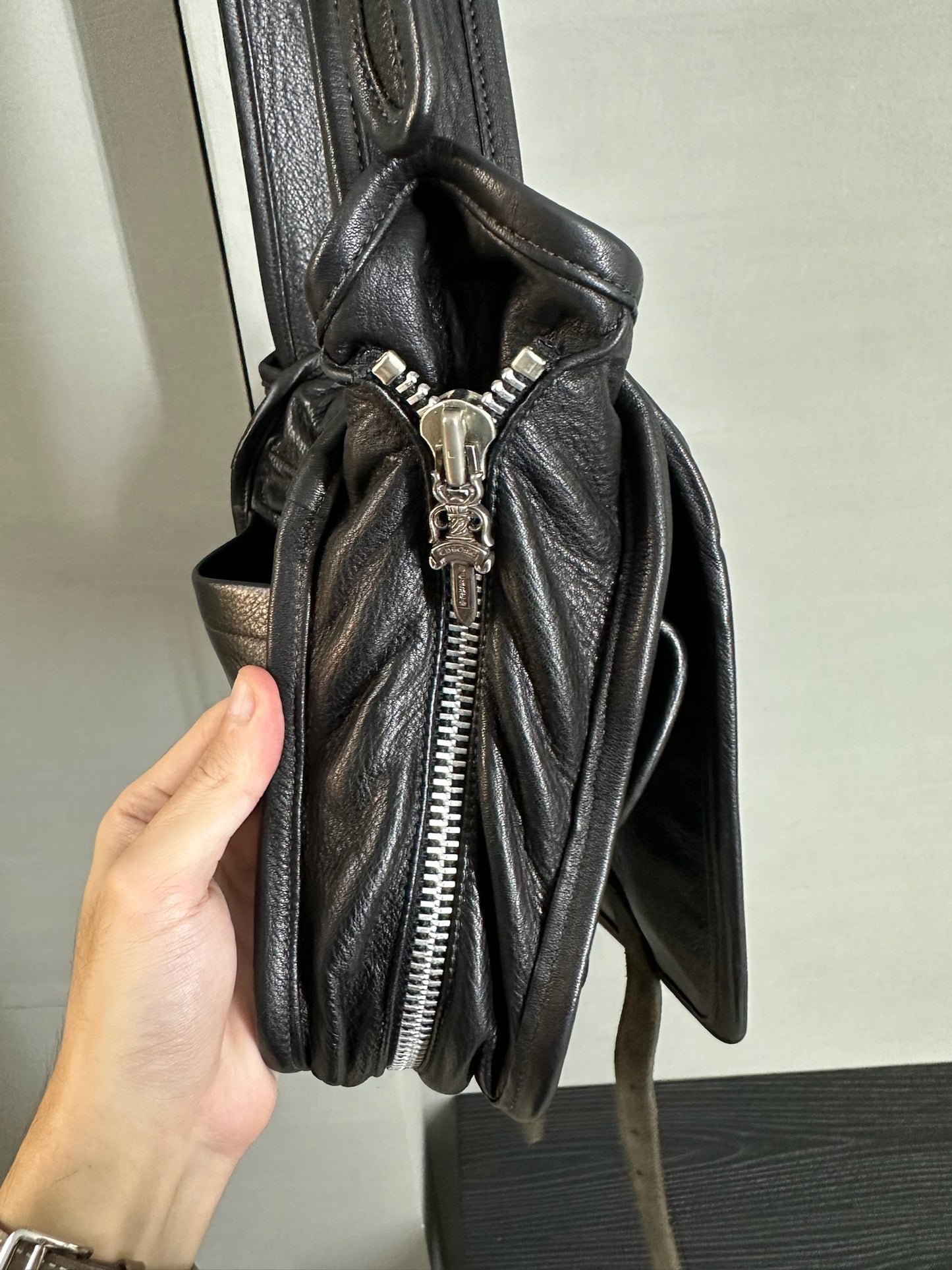 Chrome Hearts Fluer Leather Bag