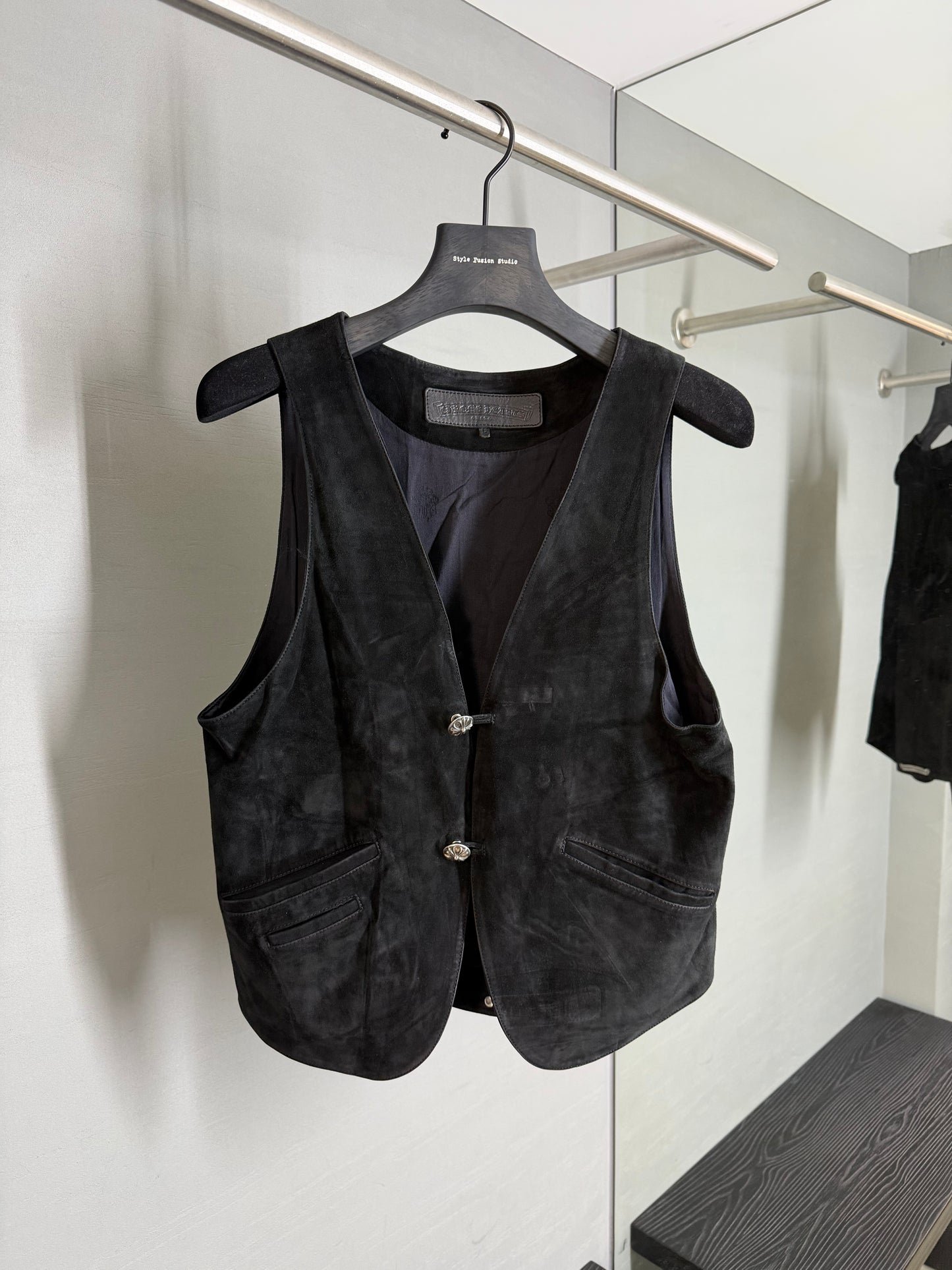 Chrome Hearts Suede Leather Vest