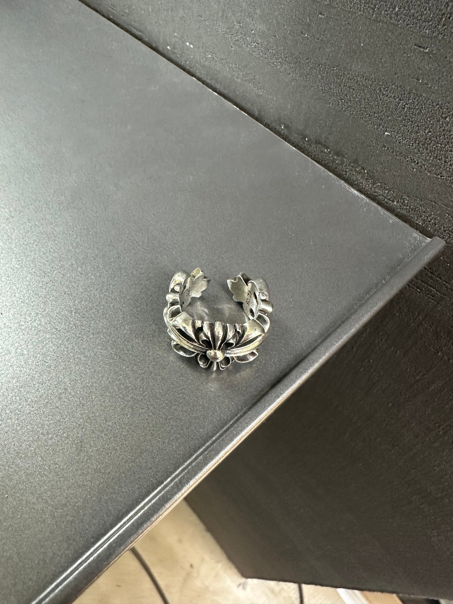 Chrome Hearts Double Floral Cross Ring