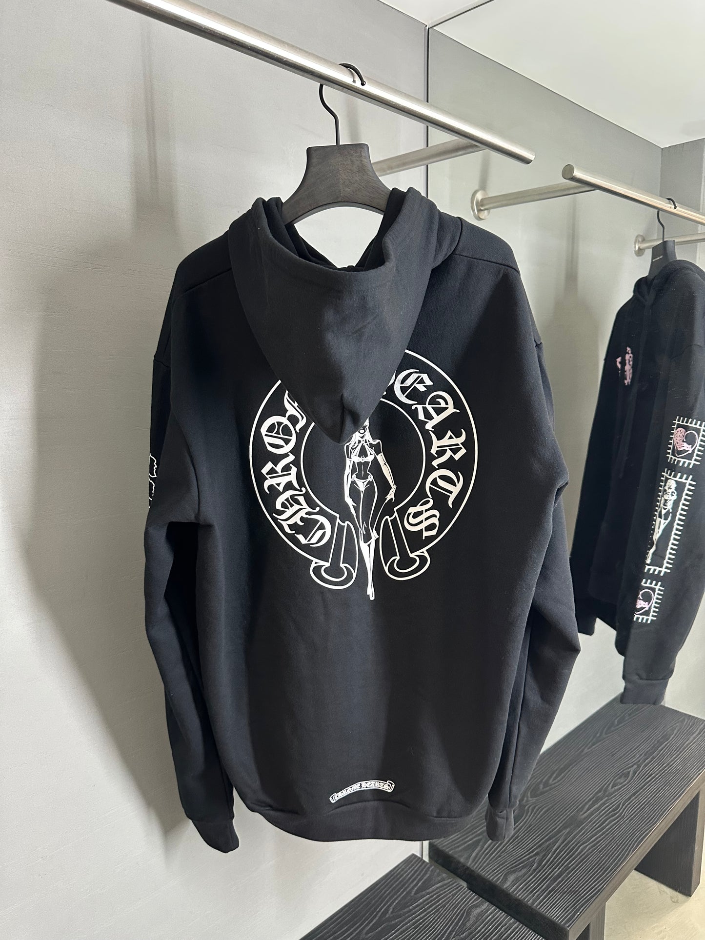 Chrome Hearts Deadly Doll Vine Dagger Horseshoe Zip-up
