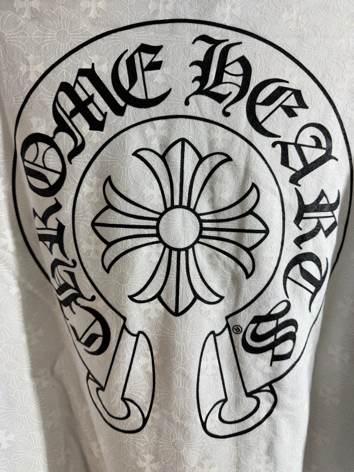 Chrome Hearts Gothic Vertical Horseshoe Zip-Up