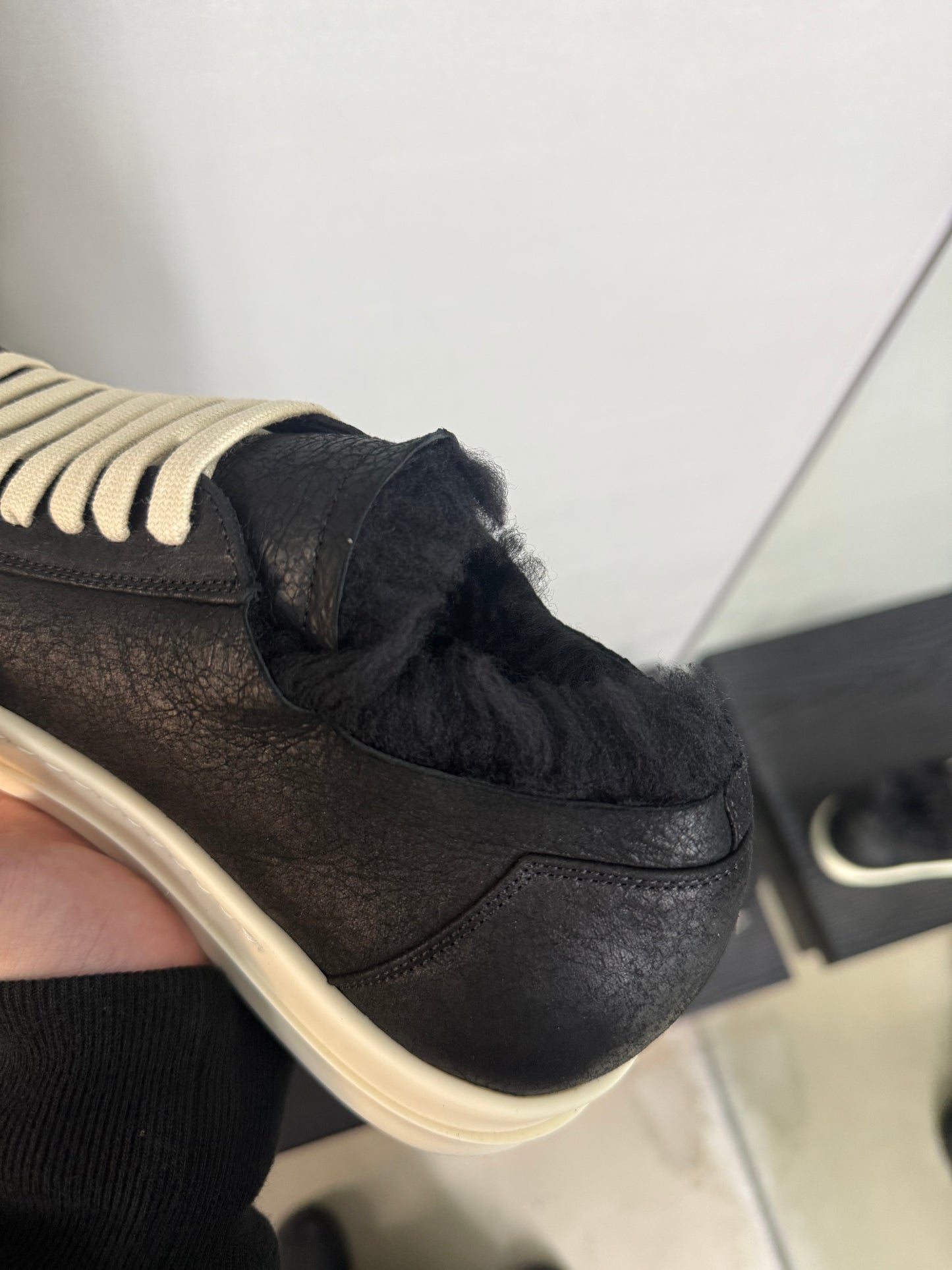 Rick Owens minimal vintage sneakers