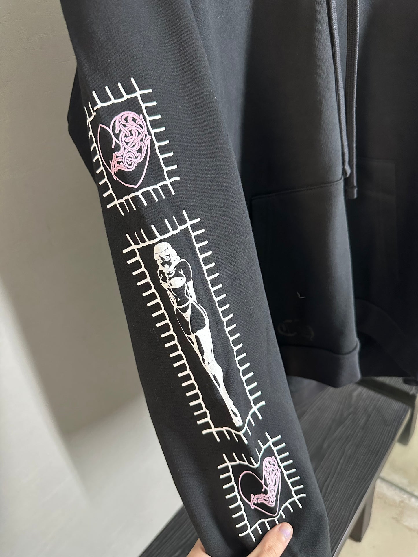 Chrome Hearts Deadly Doll Vine Dagger Horseshoe Zip-up